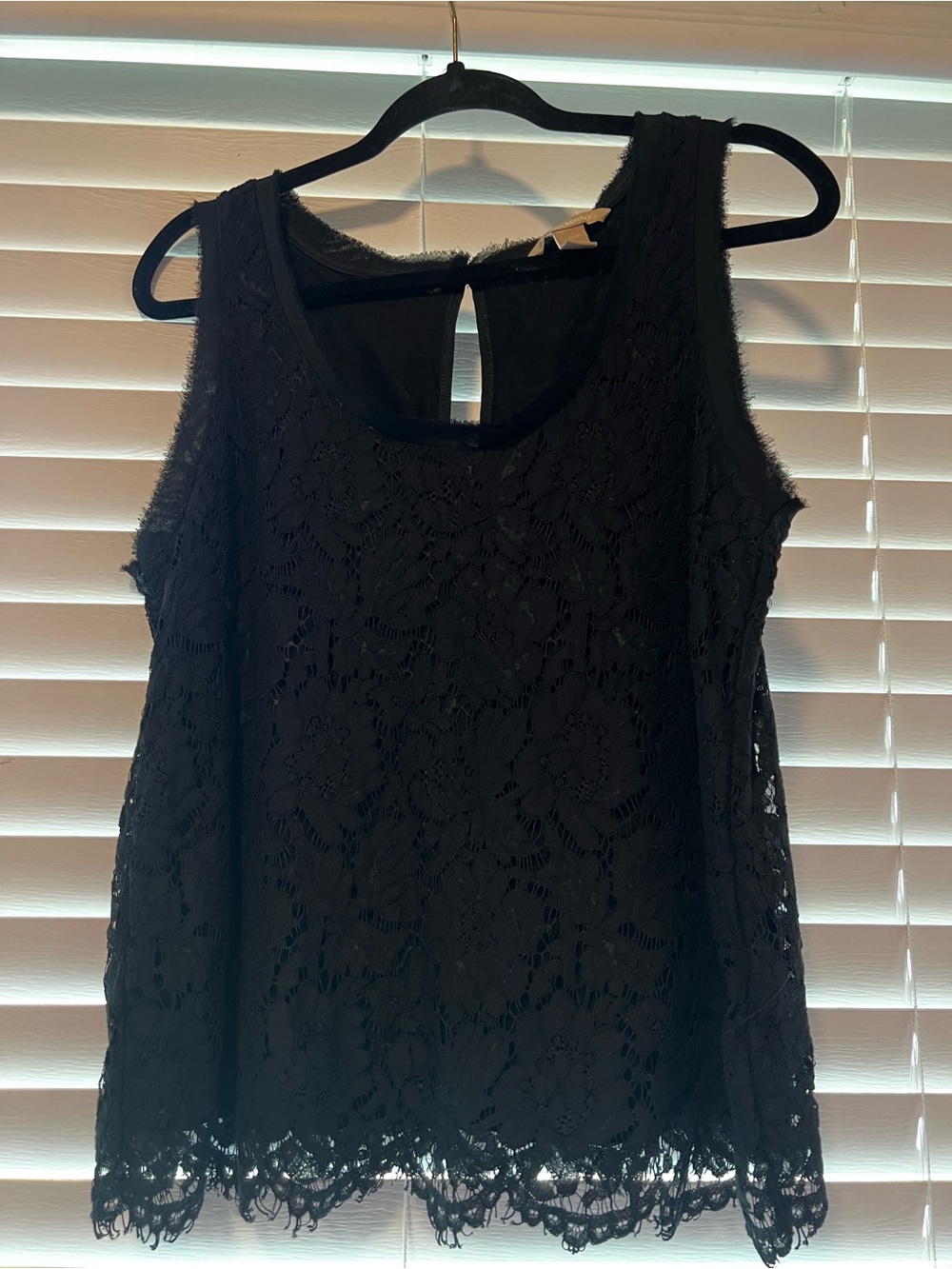Banana Republic Black Lace Tank Camisole